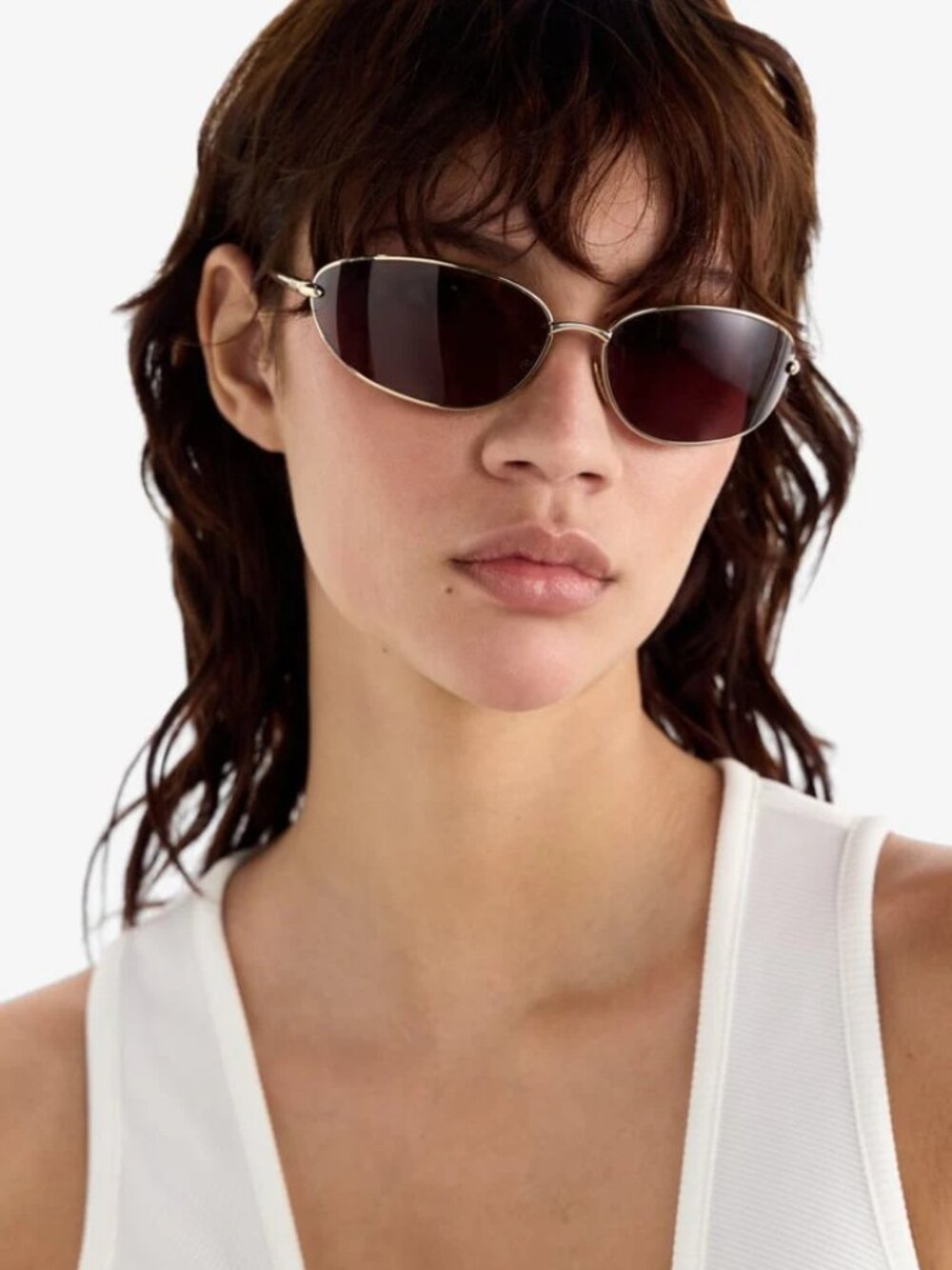 NEW LOEWE SUNGLASSES GOLD WOMEN EYEWEAR LOEWE LW40164U 32U